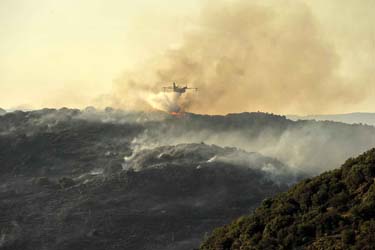 Der groe Brand zwischen Molyvos und Ptra